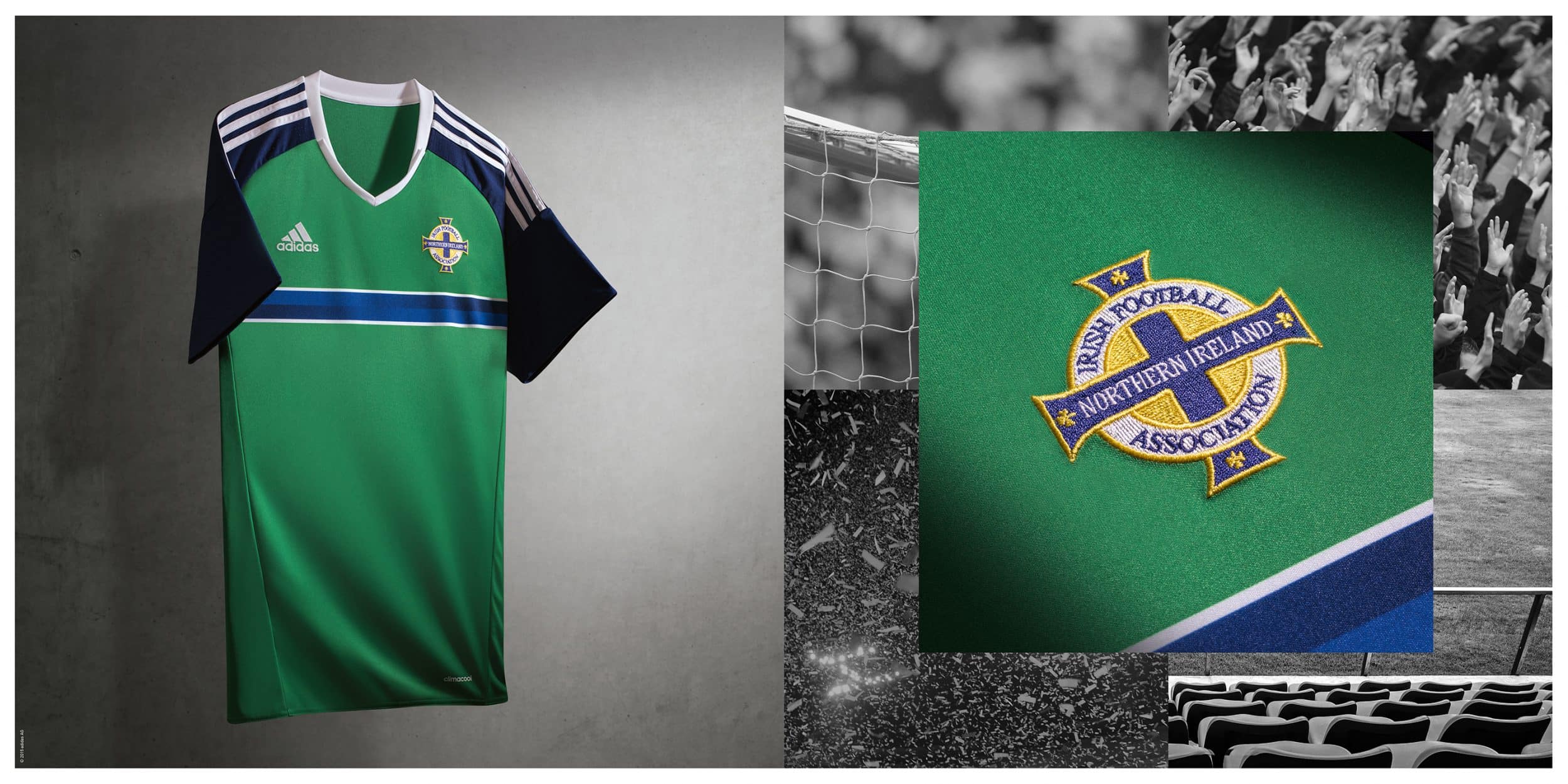 Écharpe De Football Irlande Du Nord – Double Face, Tricot Acrylique Doux – Inscriptions "Irlande Du Nord" Et "Norn Iron"