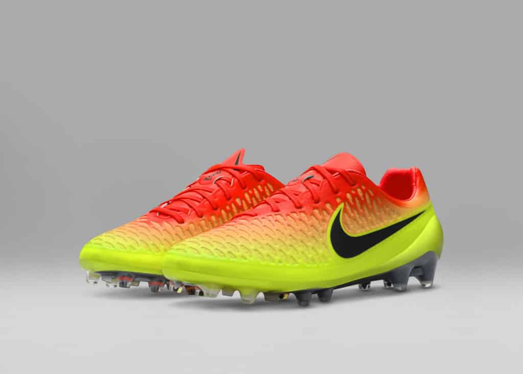 chaussure foot nike jaune