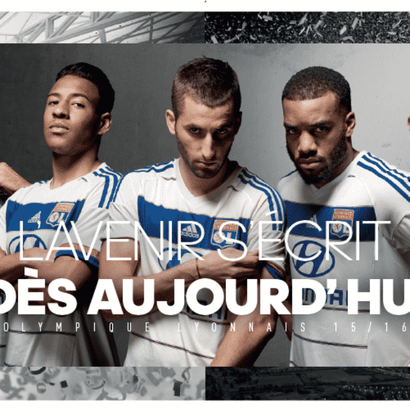 MAILLOT OLYMPIQUE LYONNAIS domicile 2015-2016 EUR 28,00 - FR