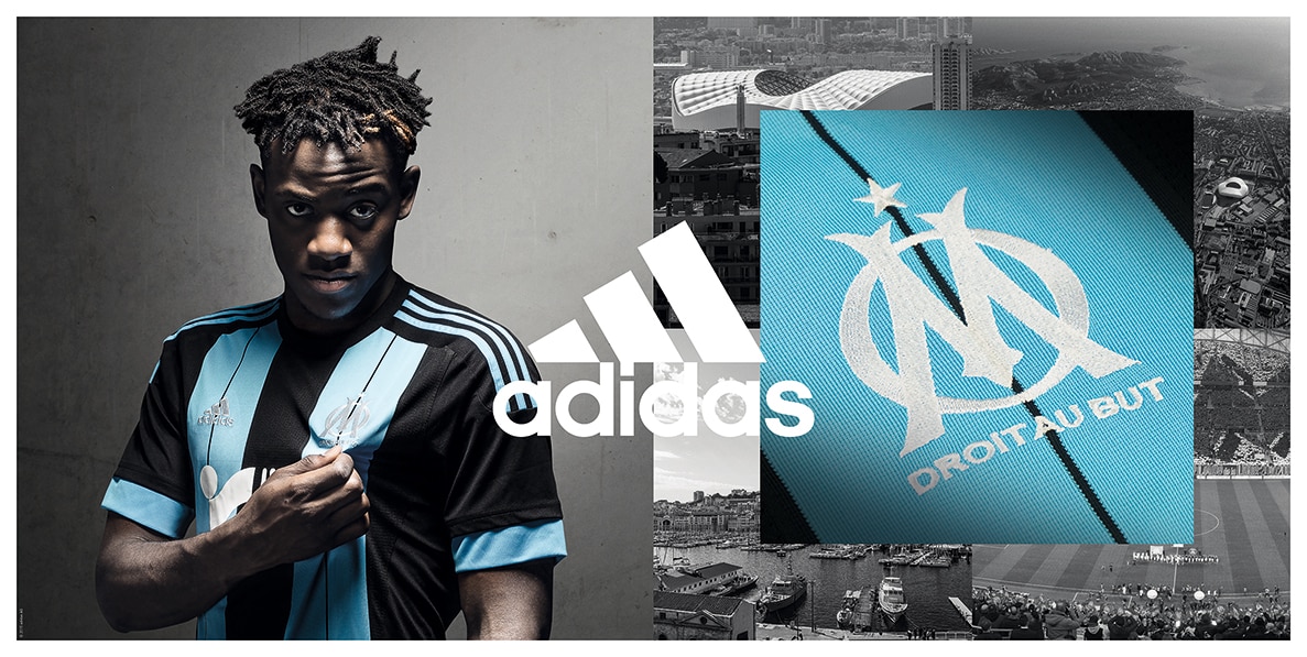 Maillot Olympique De Marseille OM 2016 – Porté Par Bill Tuiloma – Taille M – Adidas