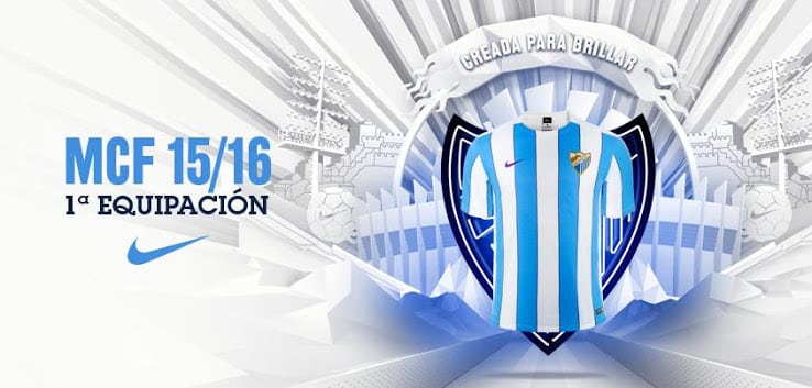 9ème du dernier championnat d'Espagne, Malaga vient de dévoiler avec Nike son équipementier ses nouveaux maillots pour 2015-2016