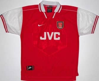 Maillot Arsenal Domicile 1996-1998 - Taille L, Occasion, Collector Nike