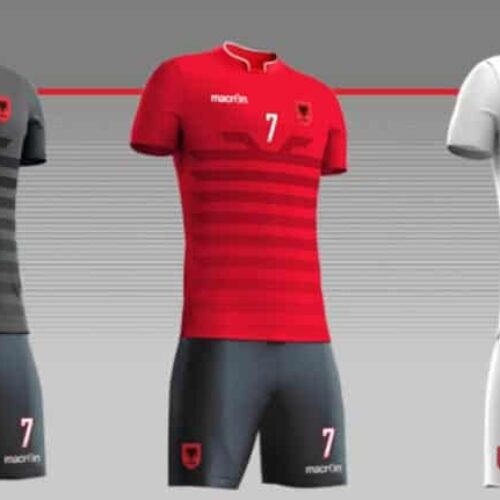 Image de l'article Les maillots de l'Albanie pour l'Euro 2016 par Macron