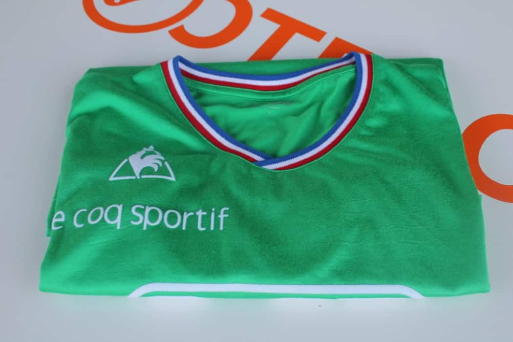 Maillot Foot Vintage Le Coq Sportif – Vert, Taille XL, Samda Assurance #4