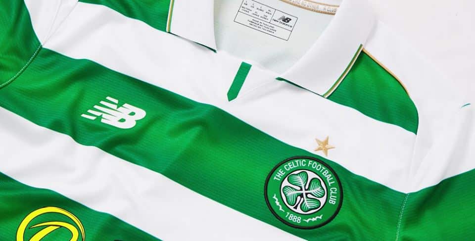 Maillot Celtic 2016/2017 Away New Balance Taille S – Maillot De Foot Adulte Beige