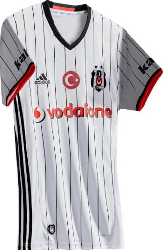 Besiktas Home Maillot de foot 2012 - 2013. Sponsored by Toyota