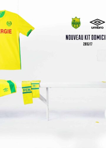 Image de l'article Le maillot domicile 2016-2017 du FC Nantes par Umbro