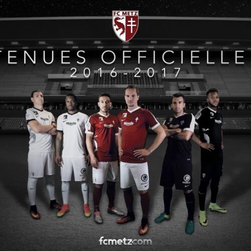 Image de l'article Nike dévoile les maillots 2016-2017 du FC Metz