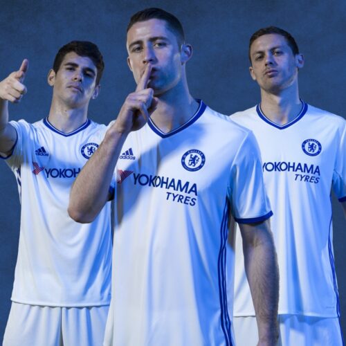 Image de l'article Chelsea et adidas présentent les maillots 2016-2017
