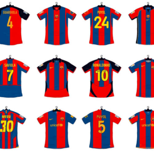 Image de l'article Tous les maillots du FC Barcelone sous l'ère Nike