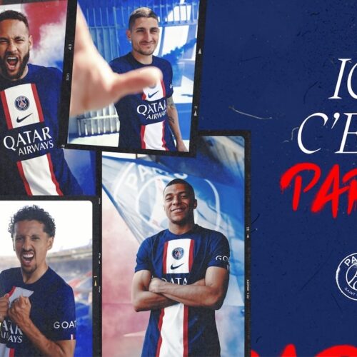 Image de l'article Le PSG dévoile son nouveau maillot domicile pour la saison 2022-2023