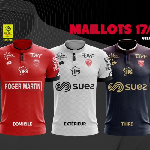 Image de l'article Dijon dévoile ses nouveaux maillots pour la saison 2017-2018