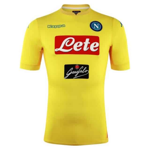 Maillot Napoli 2017/2018 Kappa Bleu Domicile Taille S - Occasion