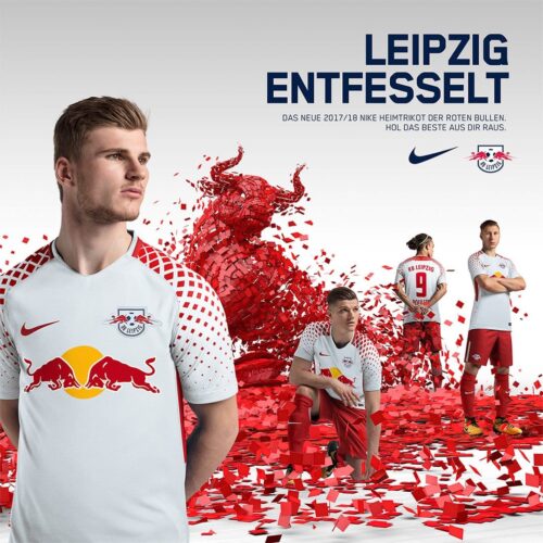 Image de l'article Les maillots du RB Leipzig pour la saison 2017-2018