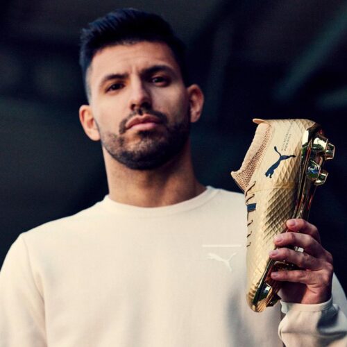 Image de l'article Kun Agüero portera une Puma One dorée face à Arsenal pour célébrer son record