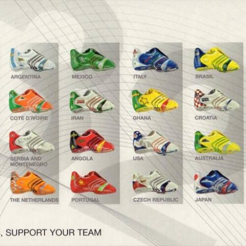 Image de l'article Comme avec la f50 Tunit de 2006, adidas customise sa X Crazyfast pour le Mondial 2023