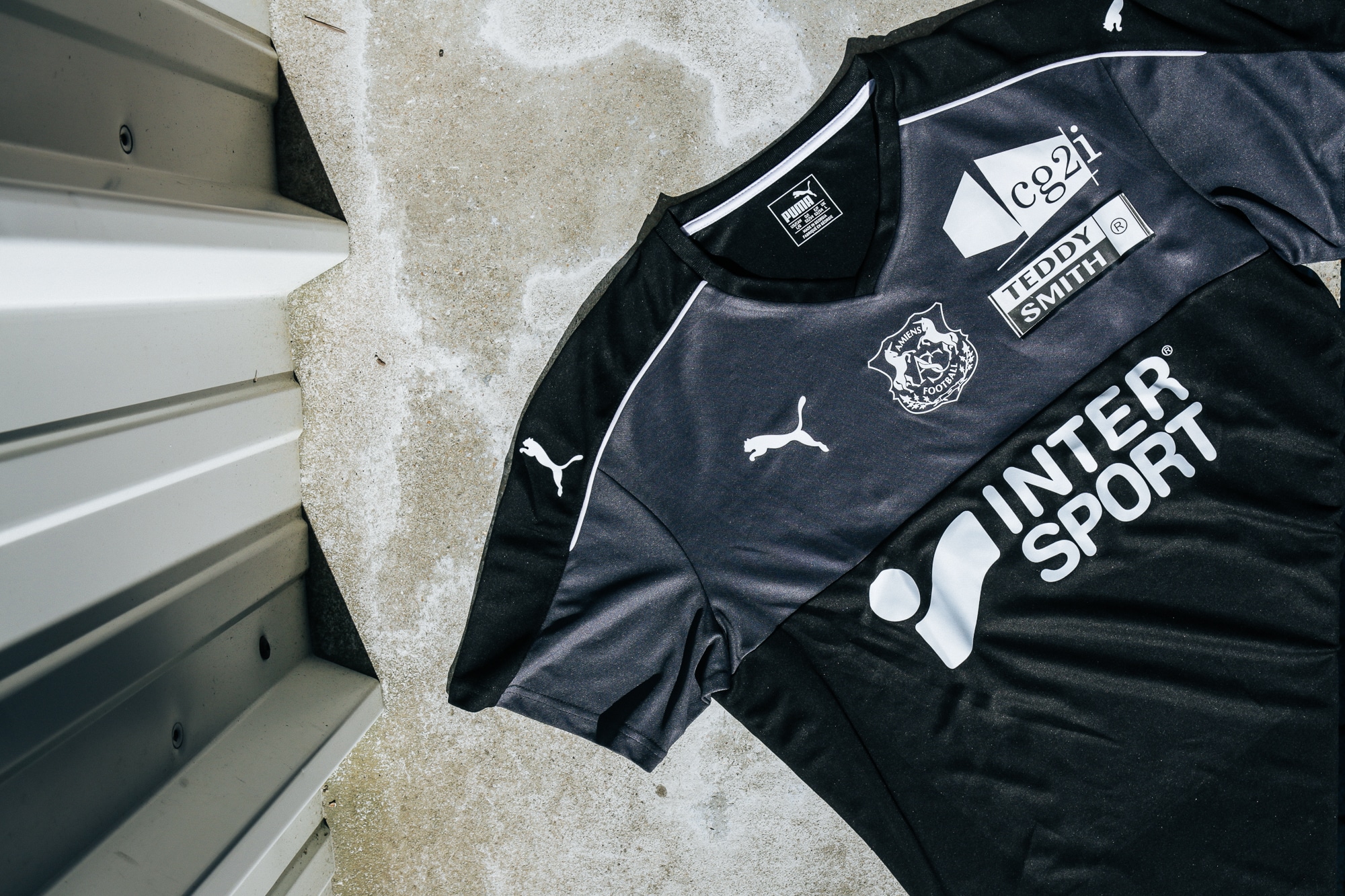 Maillot Extérieur Amiens 2014-2015 N°17 – Adidas, Taille L, Homme, état Moyen