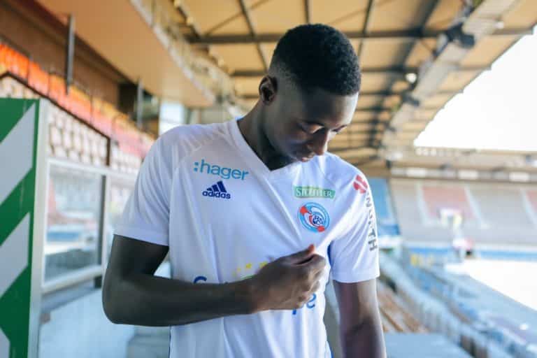 Maillot Domicile RC Strasbourg 2018-2019 - Adidas - Homme Taille S