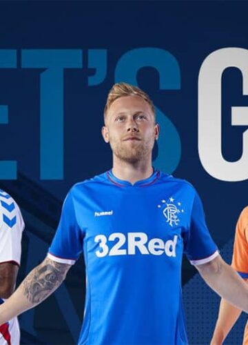 Maillot Glasgow Rangers Extérieur 2020 – Hummel – Taille L – Noir