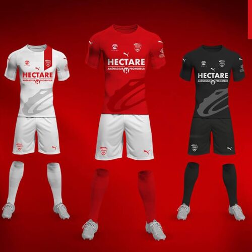 Image de l'article Le Nîmes Olympique et Puma présentent les maillots 2018-2019