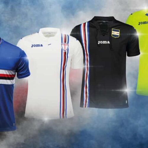 Image de l'article Joma dévoile les maillots 2018-2019 de la Sampdoria de Gênes