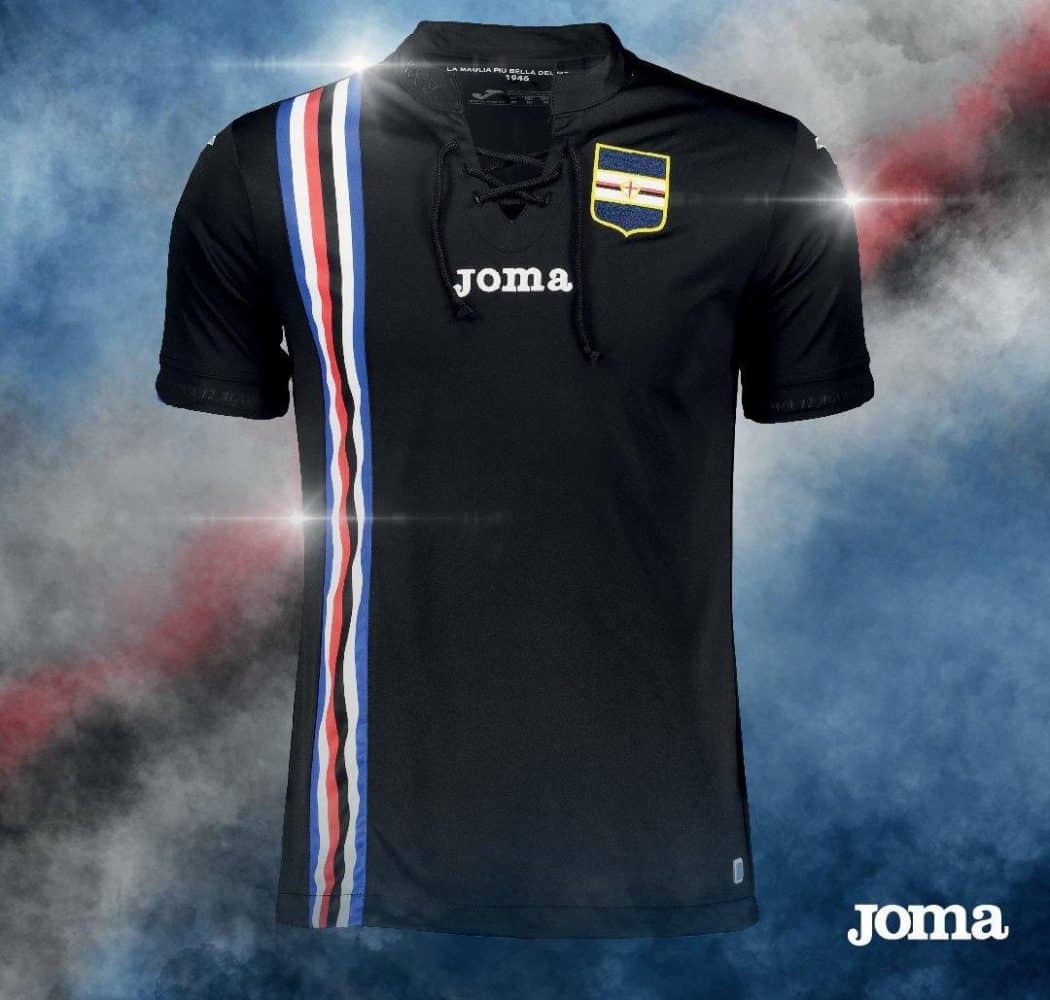 Maillot De Match Sampdoria - Printemps Jeunesse - Porté Avec Certificat