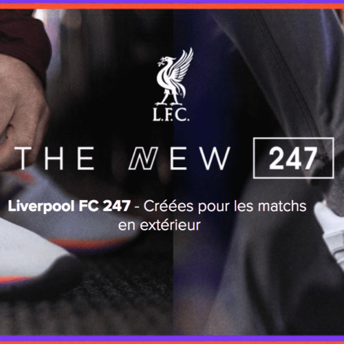 Image de l'article New Balance dévoile une NB247 aux couleurs du maillot away de Liverpool