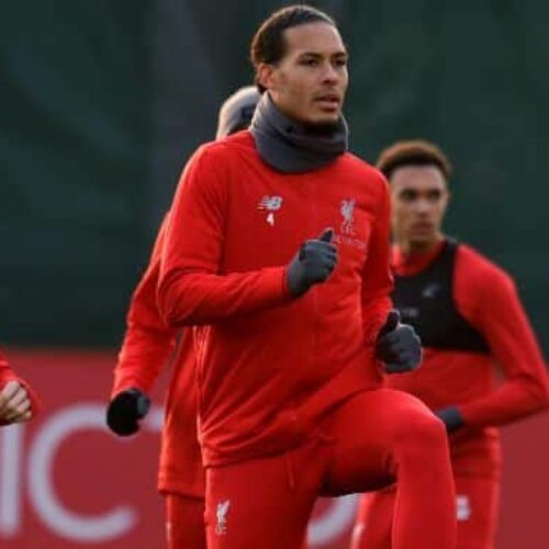Image de l'article #BootsMercato : Virgil Van Dijk en chaussures masquées à l'entrainement
