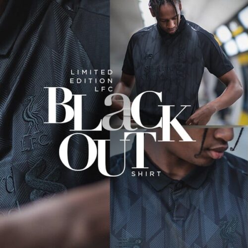 Image de l'article Liverpool et New Balance dévoilent un maillot blackout en édition limitée !
