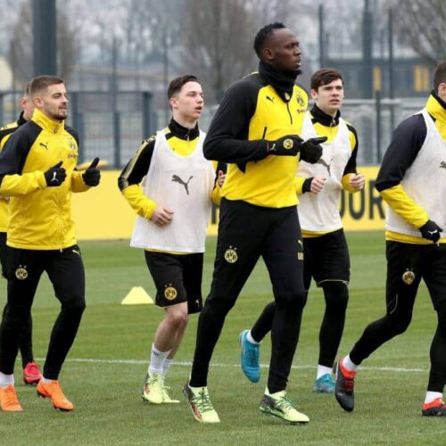 Image de l'article Les chaussures de foot ... d'Usain Bolt