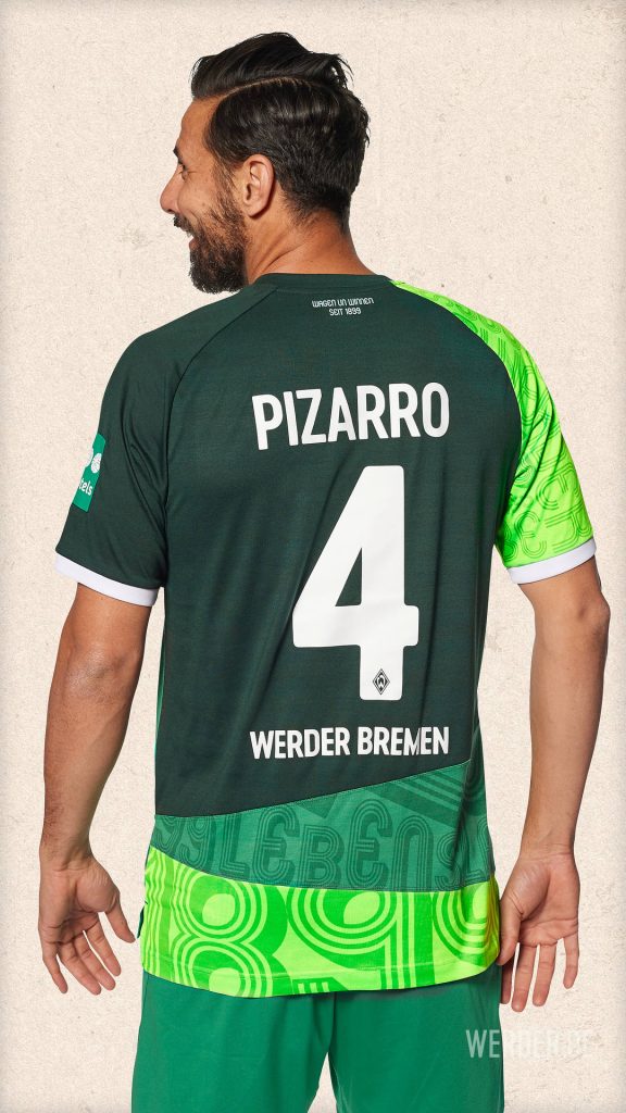 Wimplet (foulard/bandeau) Brodé SV Werder Brême 100 Ans - Pièce Collector De Football Allemand