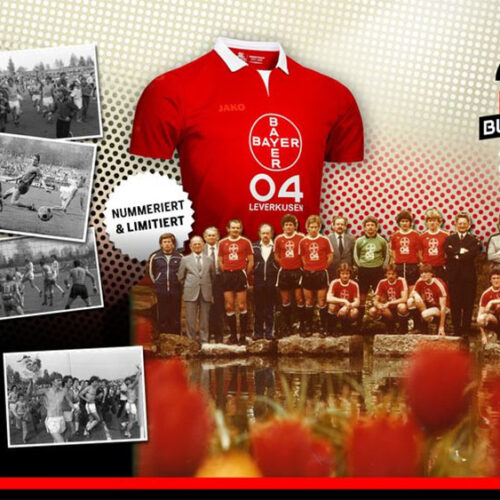 Image de l'article Le Bayer Leverkusen dévoile un maillot spécial pour ses 40 ans en Bundesliga