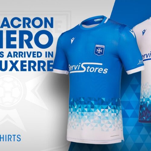 Image de l'article L'AJ Auxerre dévoile ses maillots Macron pour 2019-2020