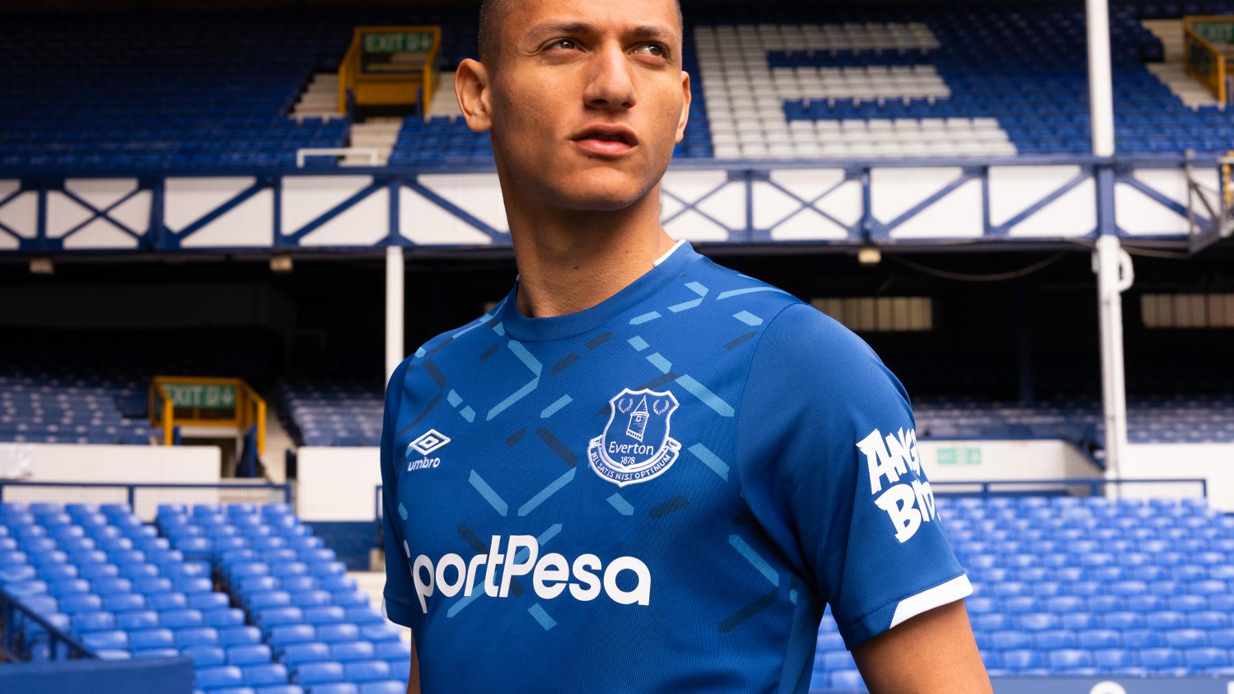Maillot de football à domicile Everton 2018 2019 maillot de