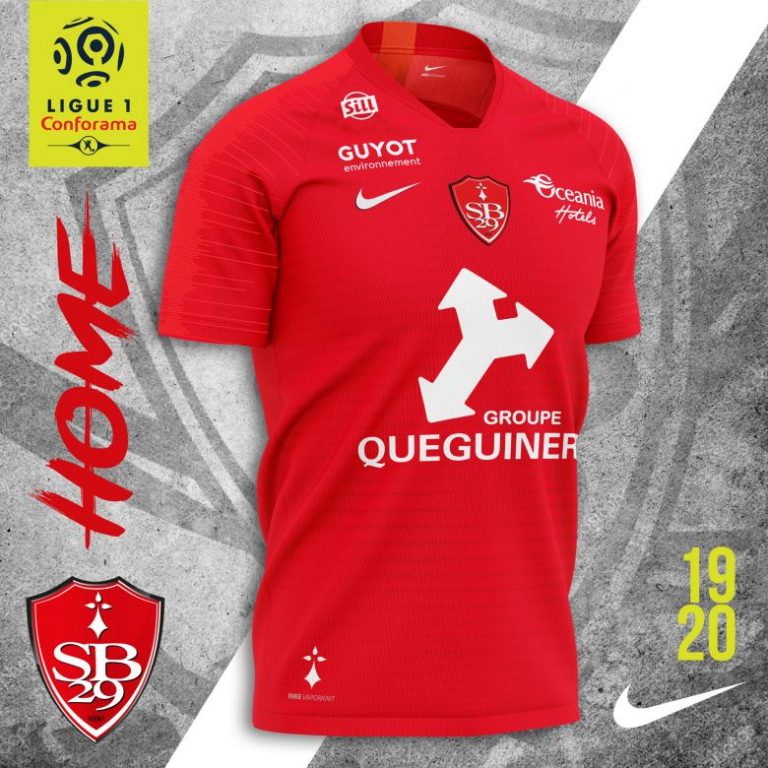 Le Stade Brestois 29 et Nike dévoilent les maillots 2019-2020