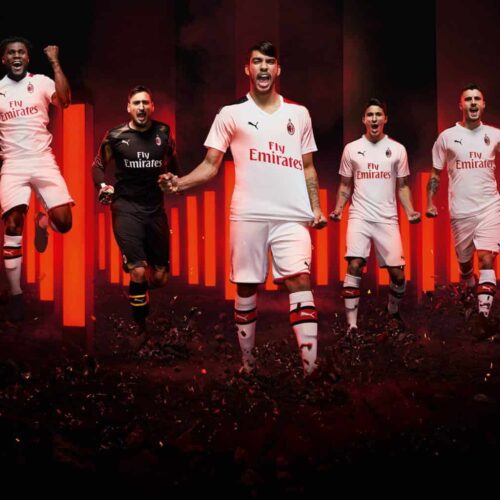 Image de l'article Puma et l'AC Milan dévoilent les maillots 2019-2020