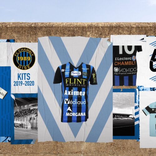 Image de l'article Le maillot aux 10 sponsors du FC Chambly