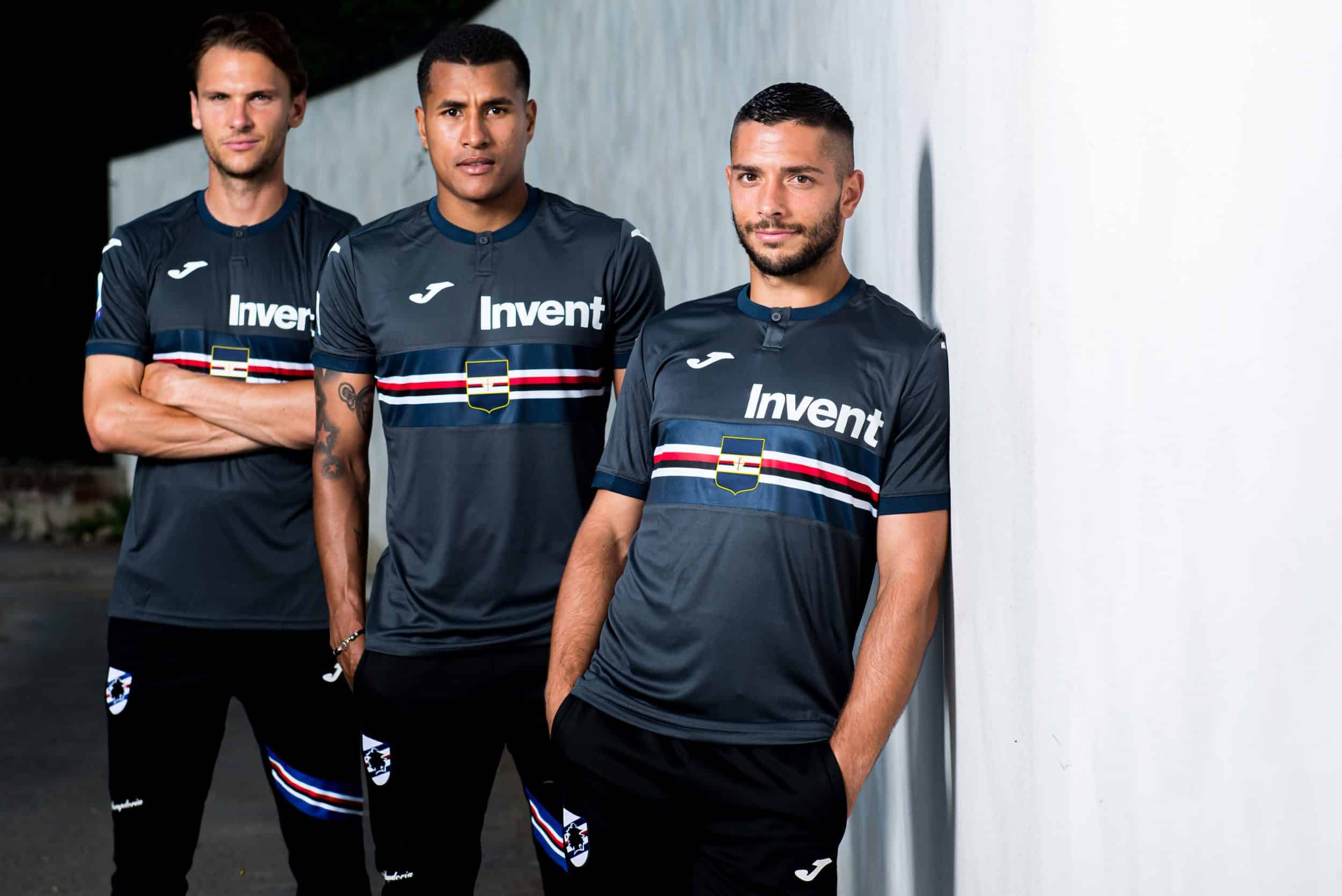 Maillot Sampdoria Jeunesse Garçon Match Porté Haut Jersey Camiseta