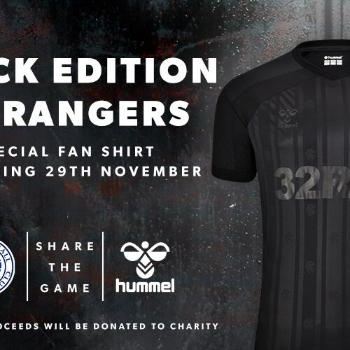 Image de l'article Pour le Black Friday, Hummel dévoile un maillot blackout pour les Glasgow Rangers