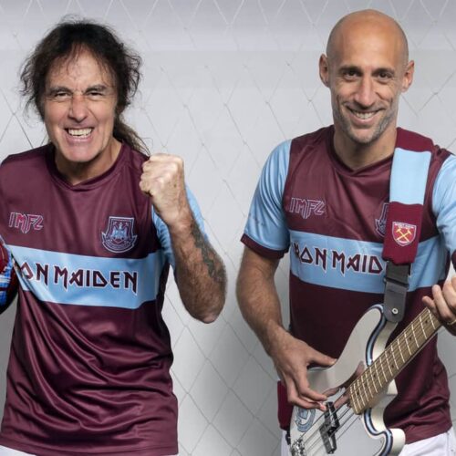 Image de l'article Iron Maiden s'invite sur un maillot de West Ham United