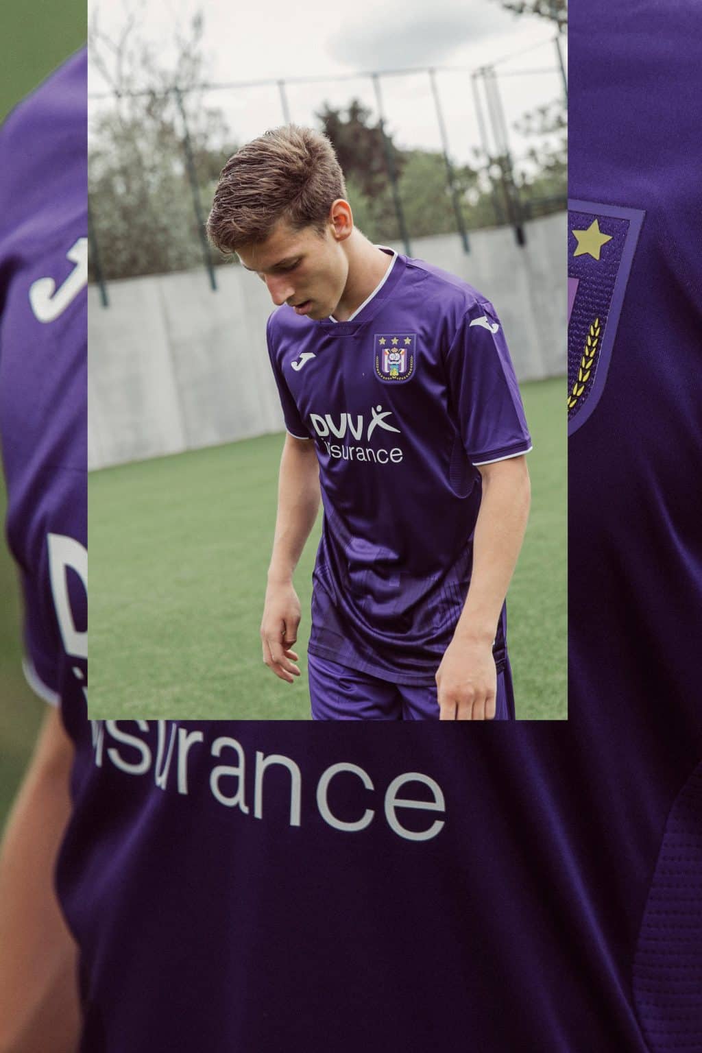 Maillot Foot Anderlecht Domicile 2020/21 - Homme Grand - Joma - Très Bon état