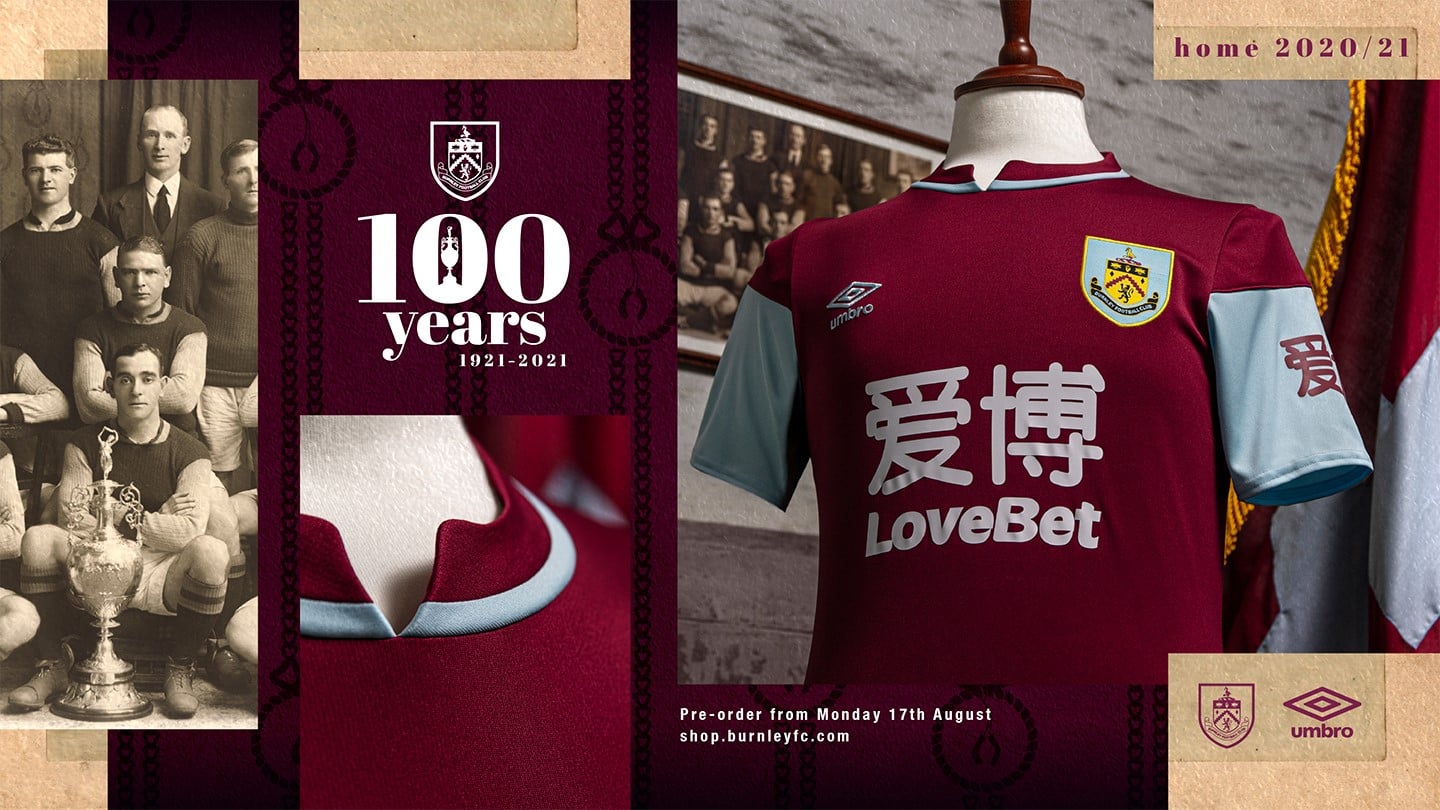Umbro Maillot Burnley domicile 2023-2024