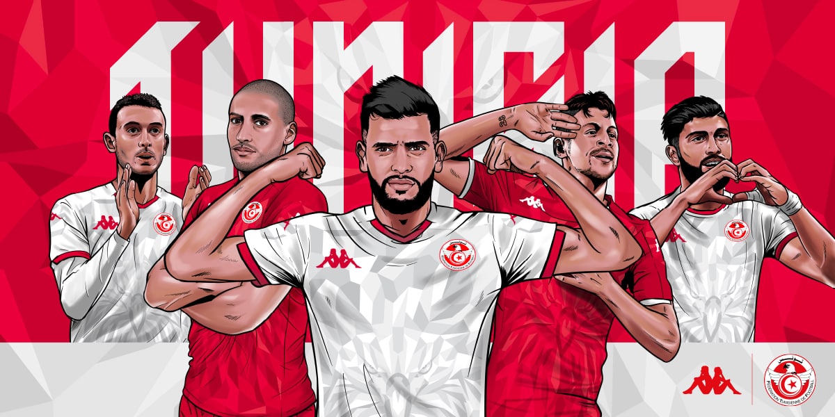 Kappa présente les maillots de la Tunisie pour 2020 footpack.
