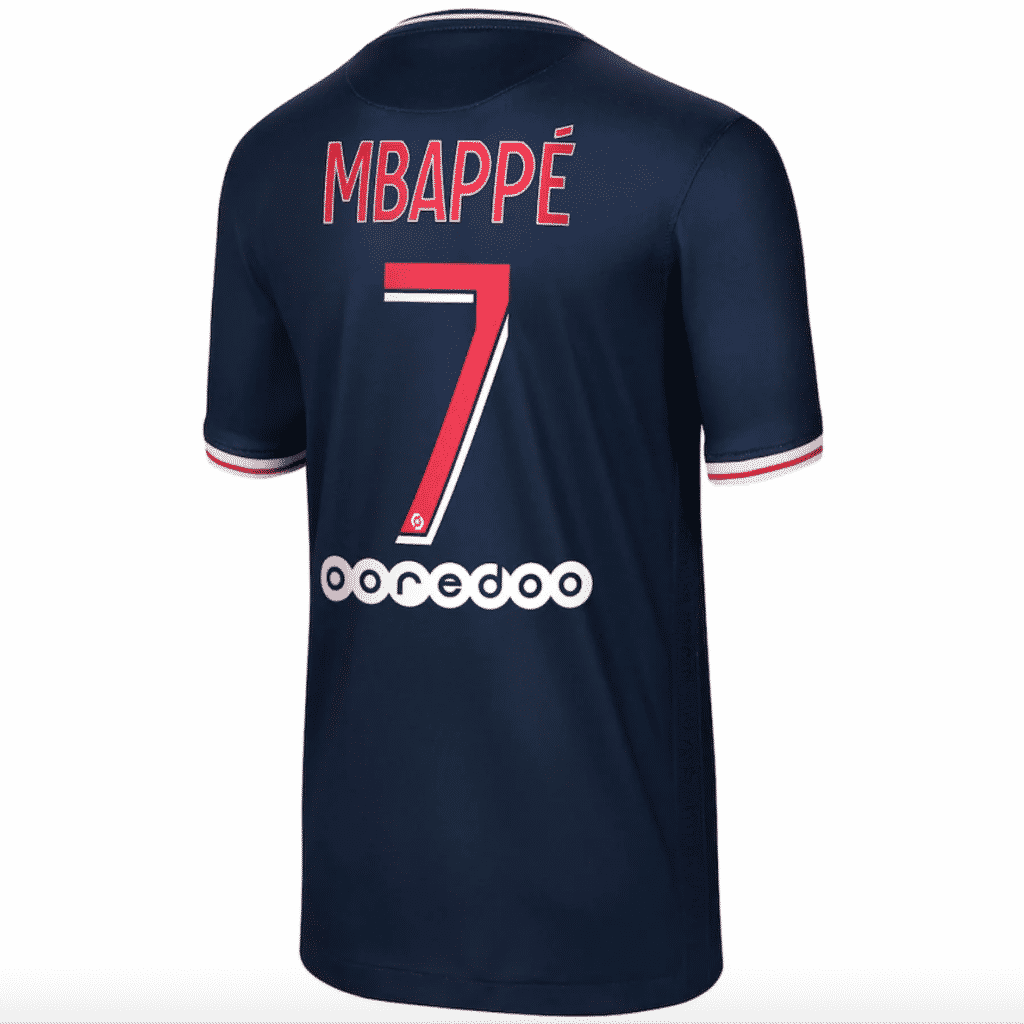Flocage PSG 2020/2021 Ext Mbappe