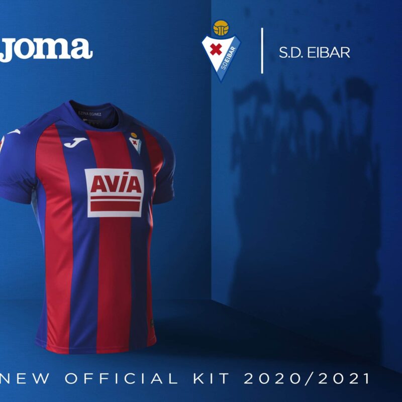 Maillot de football SD Eibar Home LS Joma EU XL US L 21,5