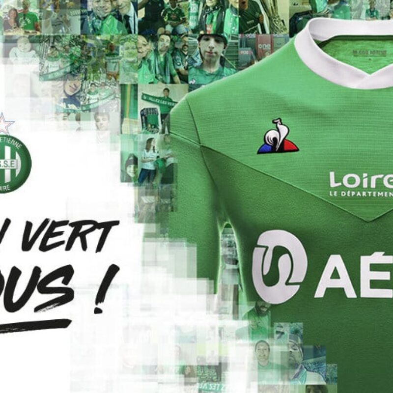 ASSE Saint-Étienne 2021 : nouveaux maillots signés Le Coq Sportif
