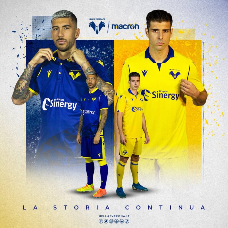 Hellas Verona F.C. Maillot de foot 2019 - 2020 sponsored by Sinergy