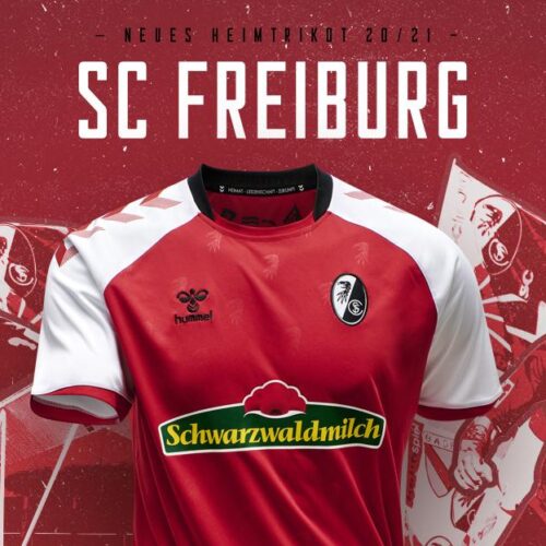 Image de l'article Hummel dévoile les maillots 2020-2021 du SC Fribourg