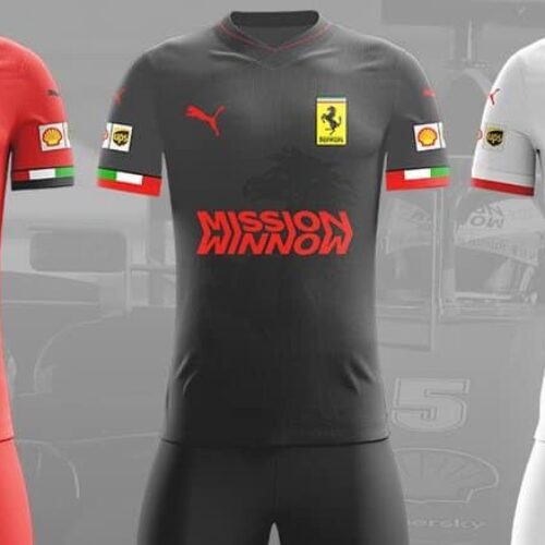 Image de l'article Des maillots de foot aux couleurs des écuries de F1