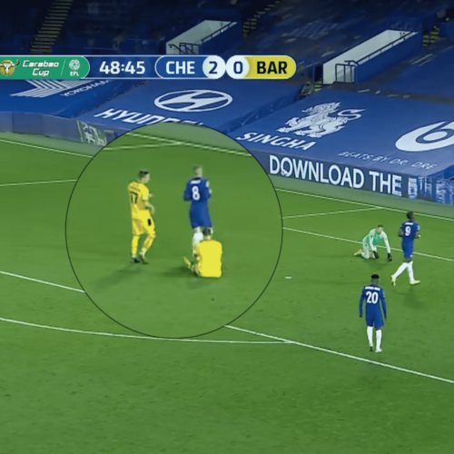 Image de l'article Contre Chelsea, un joueur joue avec un maillot sans nom et sans numéro